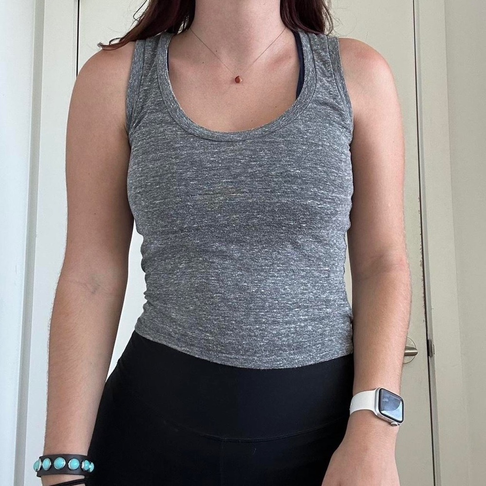 Brandy Melville Charcoal Gray Basic Tank Top!